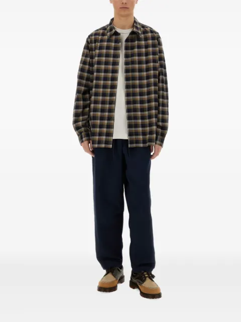 YMC BB checked button-up shirt