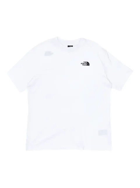 The North Face logo刺绣棉T恤
