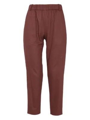 Pleats Please Issey Miyake ベーシック パンツ | ブラウン | FARFETCH JP