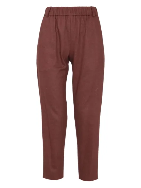 Alysi elastic-waistband pocket trousers