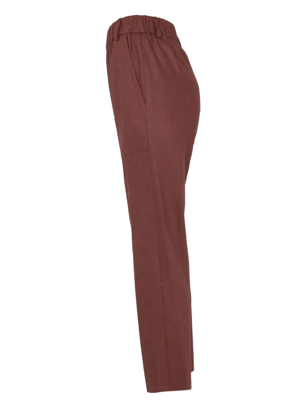 Alysi elastic-waistband pocket trousers Bruin