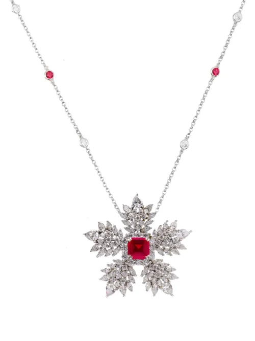 Collier Rouge Noel - Juwelina Paris - Modalova