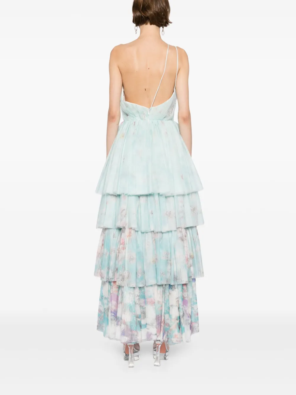 Saiid Kobeisy Jurk met bloemenprint Blauw