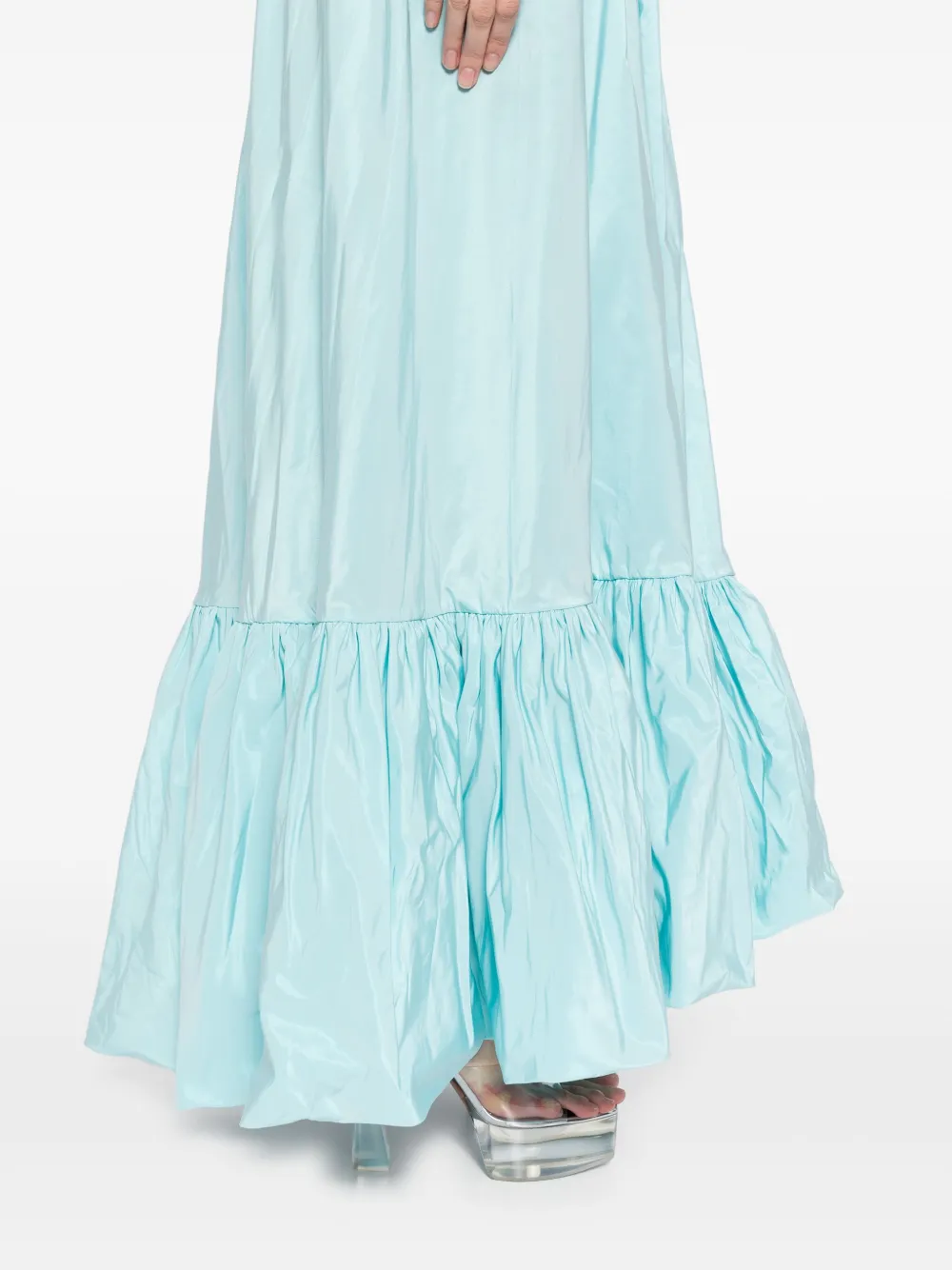 Saiid Kobeisy Taffeta midi-jurk Blauw