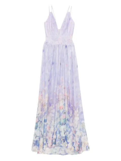 Saiid Kobeisy floral-printed long dress