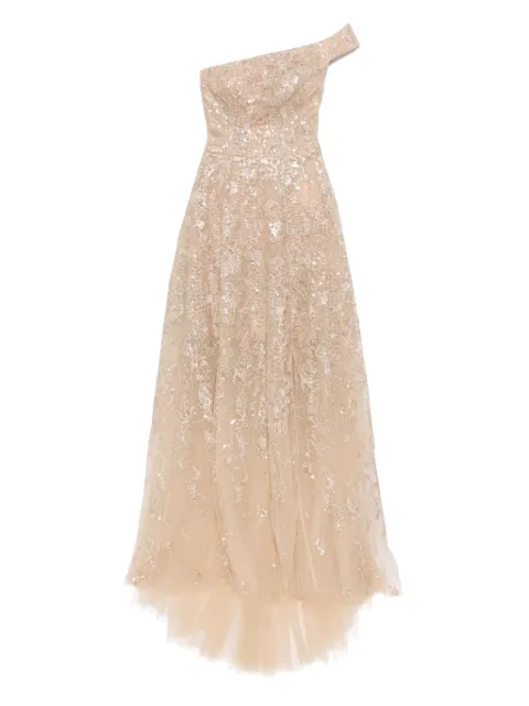 Saiid Kobeisy off-shoulder embroidered dress