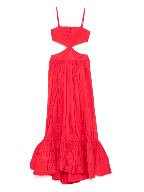 Robe en taffetas à coupe mi-longue - Saiid Kobeisy - Modalova