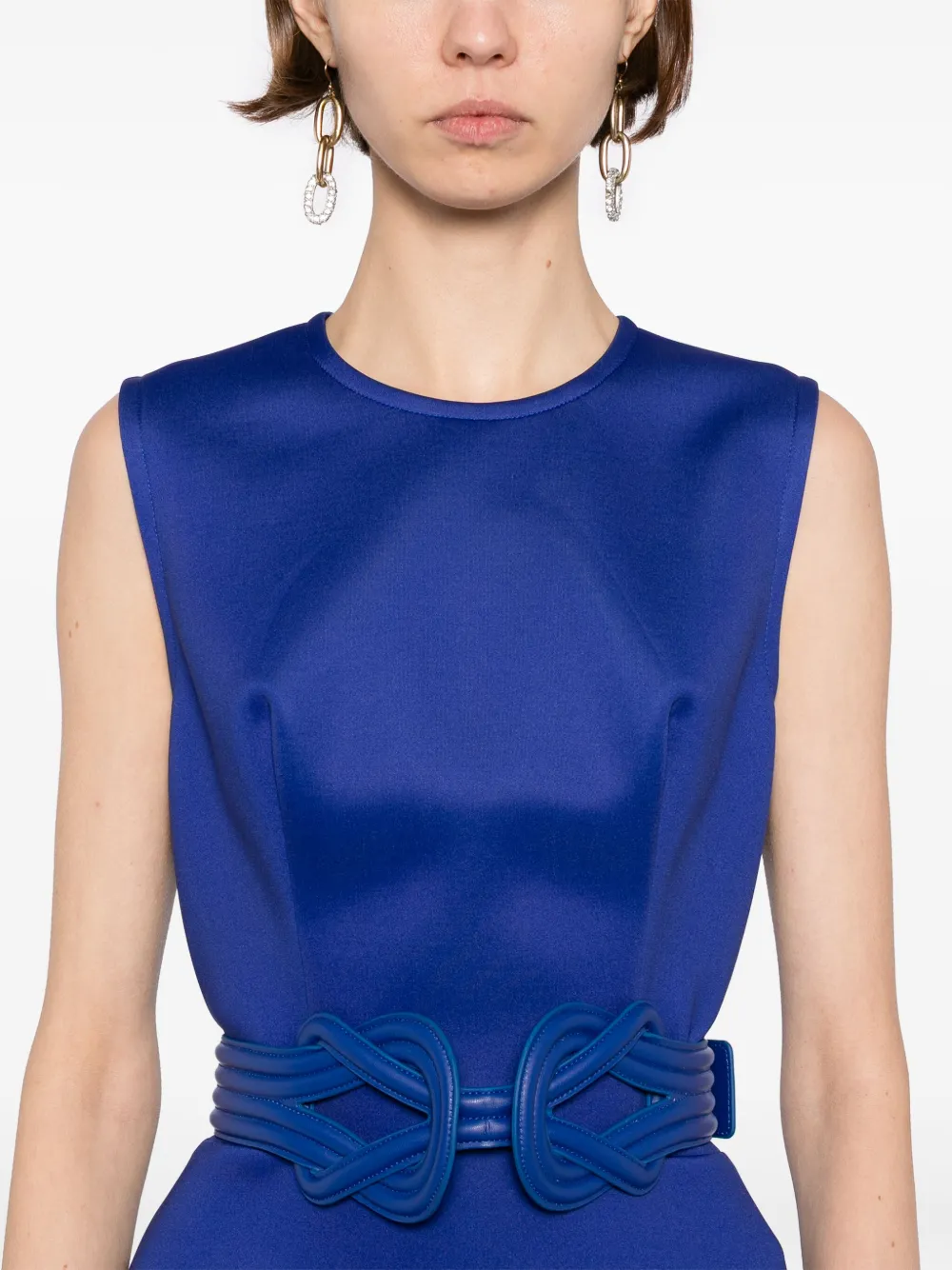 Saiid Kobeisy Mini-jurk met ruches Blauw