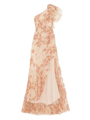 elie saab bead embroidered long dress Princess Round Tea Length Tulle Flower Girl Dress in Ivory | Ivory / 11-12 Years (160cm)