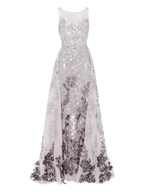 Saiid Kobeisy floral-embroidered dress