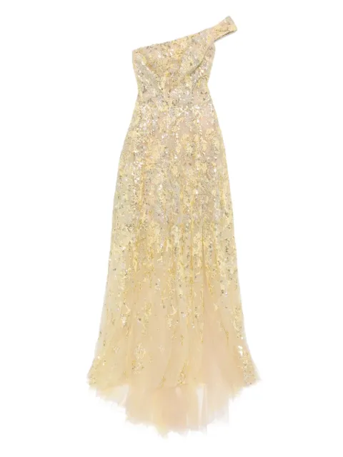 Saiid Kobeisy off-shoulder embroidered dress