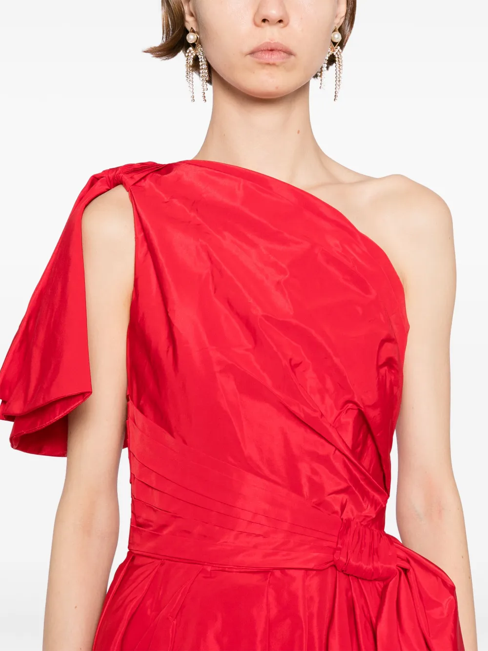 Saiid Kobeisy Taffeta jurk Rood