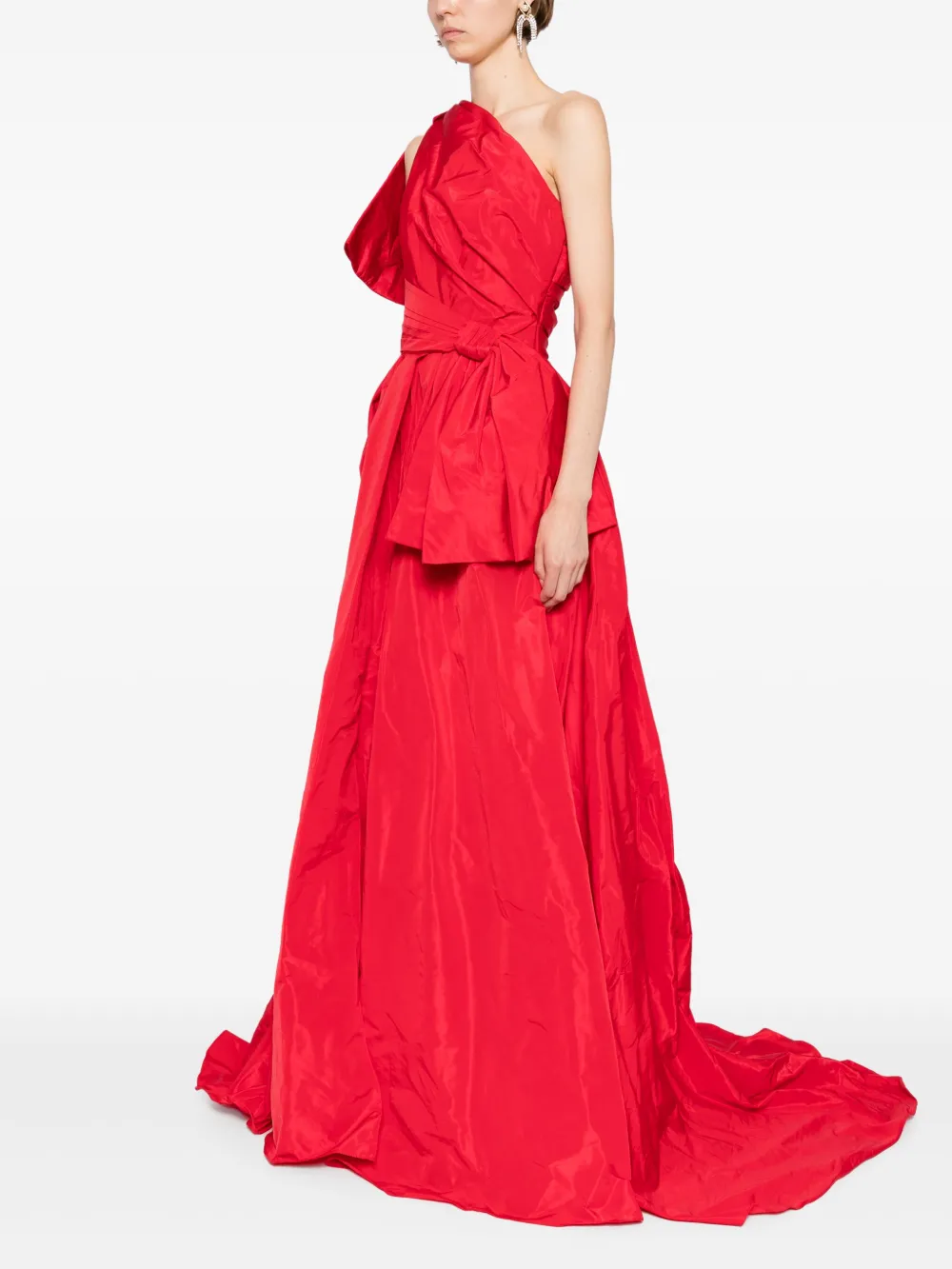 Saiid Kobeisy Taffeta jurk Rood