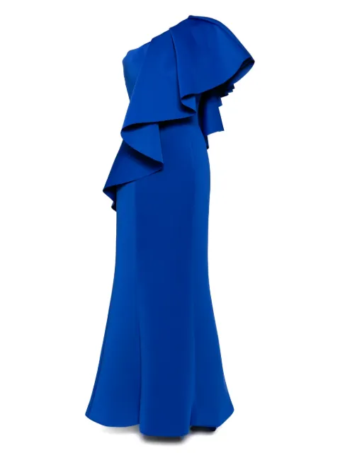Saiid Kobeisy vestido largo con volantes