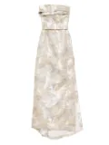Saiid Kobeisy brocade long dress - Grey