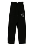 Anti Social Social Club mind games glitter sweatpants - Black