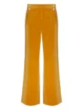 Temperley London Clove velvet flared trousers - Yellow