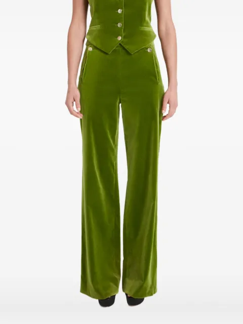 Temperley London Pantaloni Clove in velluto