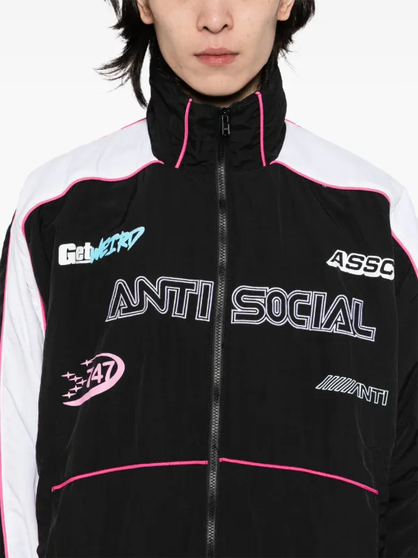 Anti Social Social Club Racing Track Jacket | Black | FARFETCH