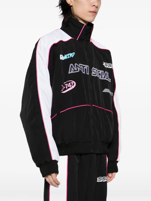 Anti Social Social Club Racing Track Jacket | Black | FARFETCH