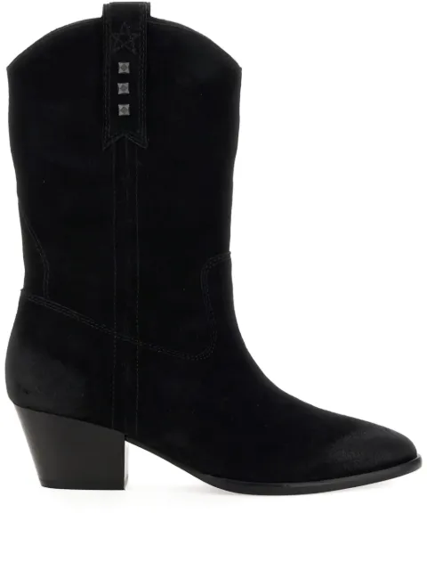 Ash suede studded ankle boots