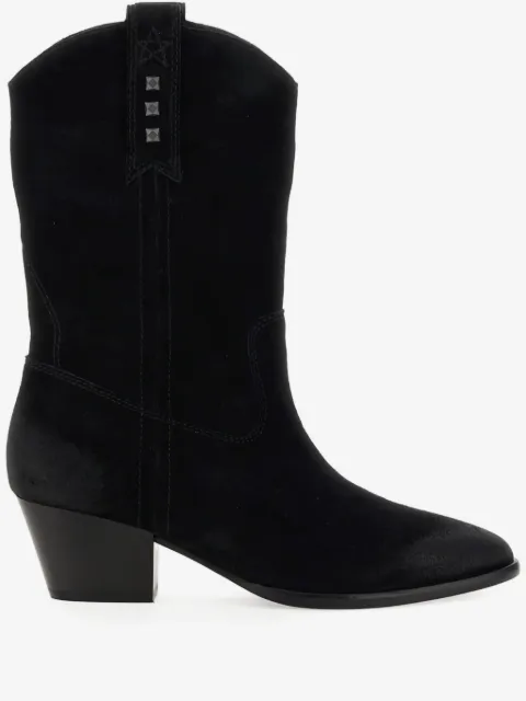 Ash suede studded ankle boots