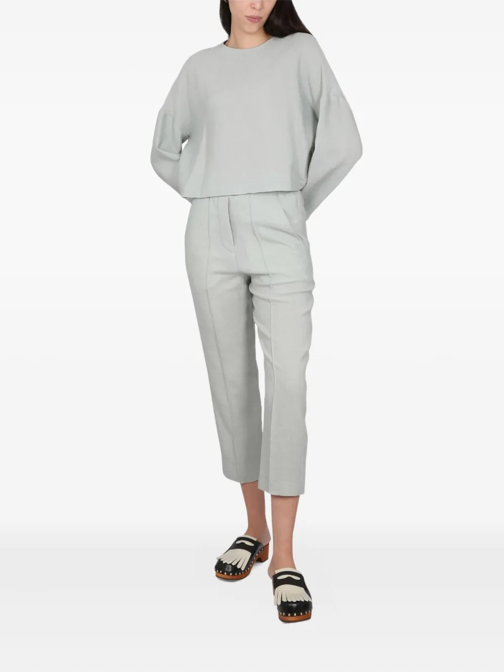 Alysi cropped trousers Grijs