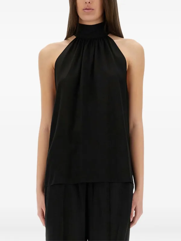 Tom Ford High-neck Halterneck Blouse in Black