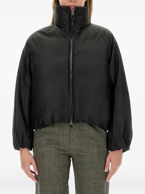 Alysi high-neck balloon-sleeve jacket
