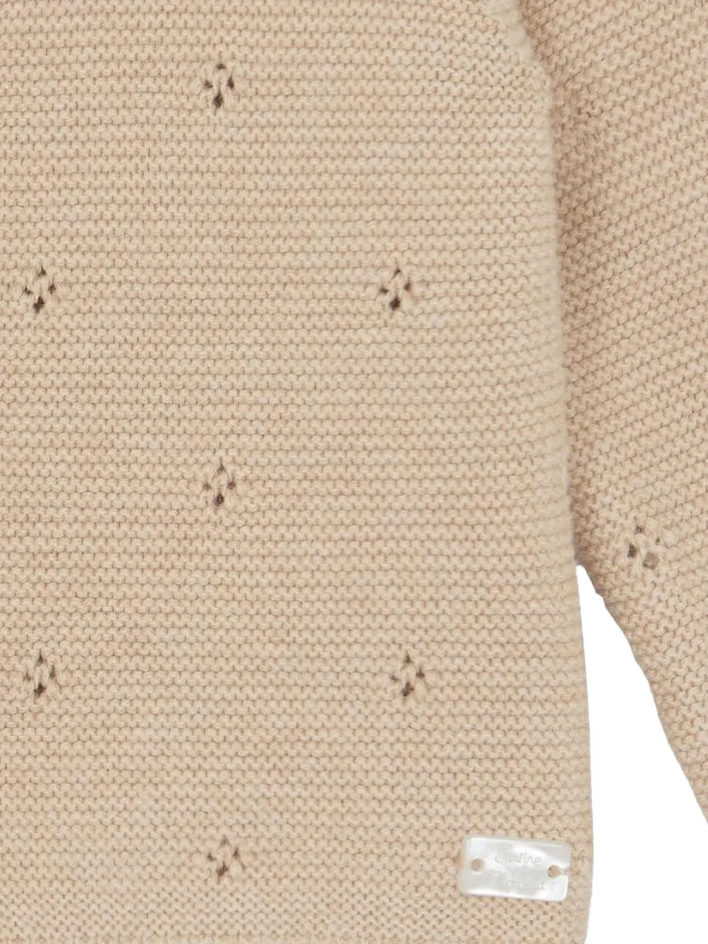 Tartine Et Chocolat Vest met pointelle-details Beige