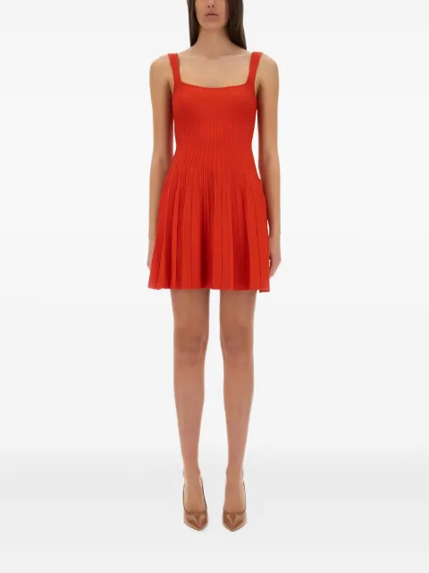 STAUD pleated mini dress