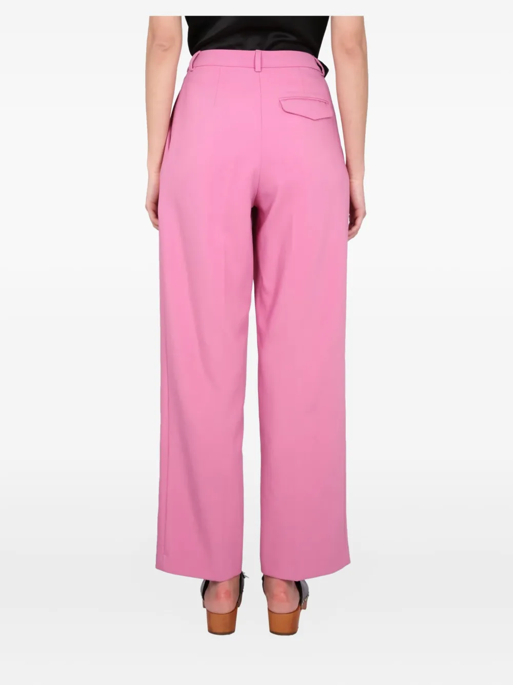 Alysi pleated-front trousers Roze