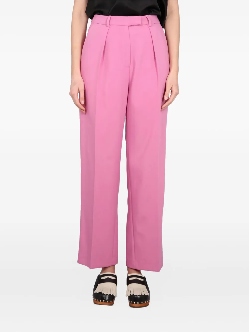 Alysi pleated-front trousers Roze