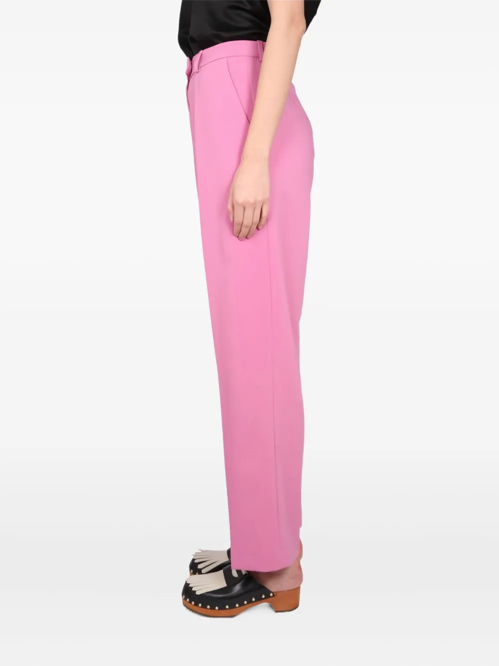 Alysi pleated-front trousers Roze