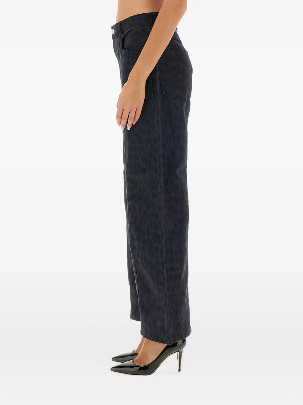 Baum Und Pferdgarten Jeans met luipaardprint Blauw