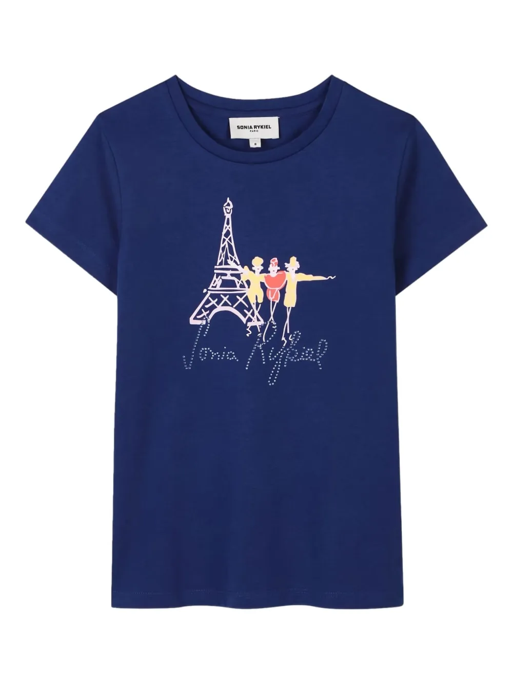SONIA RYKIEL ENFANT logo-print T-shirt - ブルー SONIA RYKIEL ENFANT logo-print T-shirt - ブルー