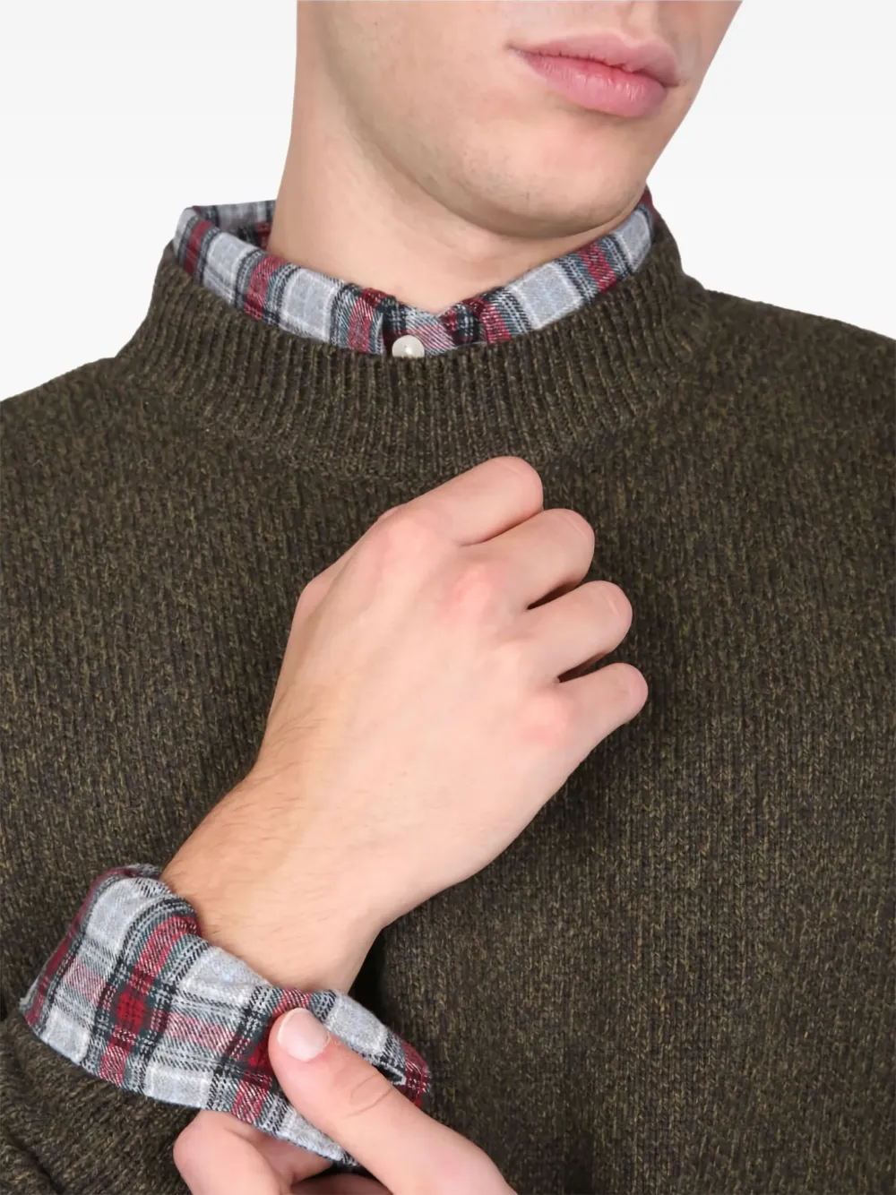 Barbour crew-neck sweater Groen