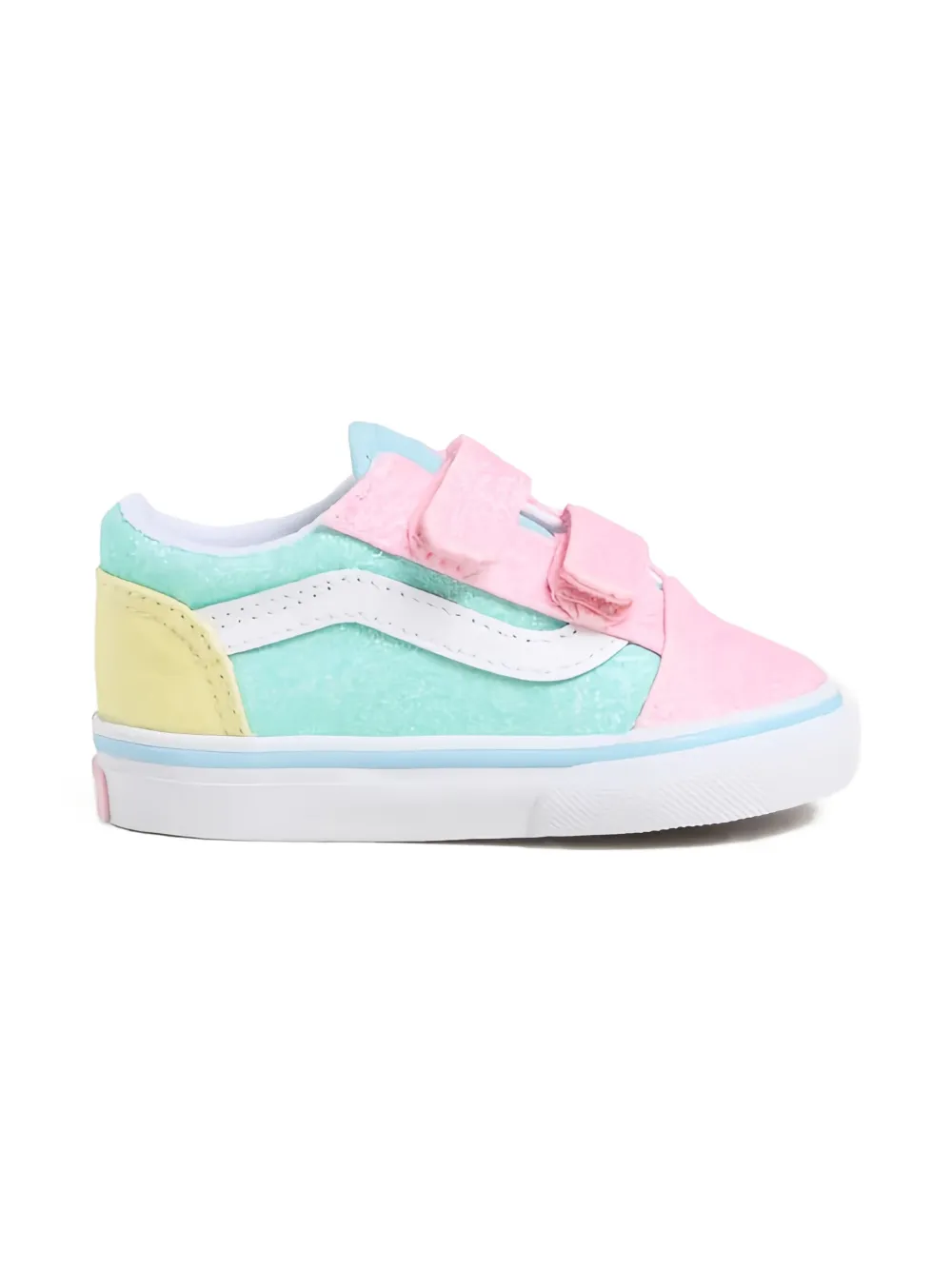 Vans Kids glitter-finish velcro sneakers - MULTICOLOUR