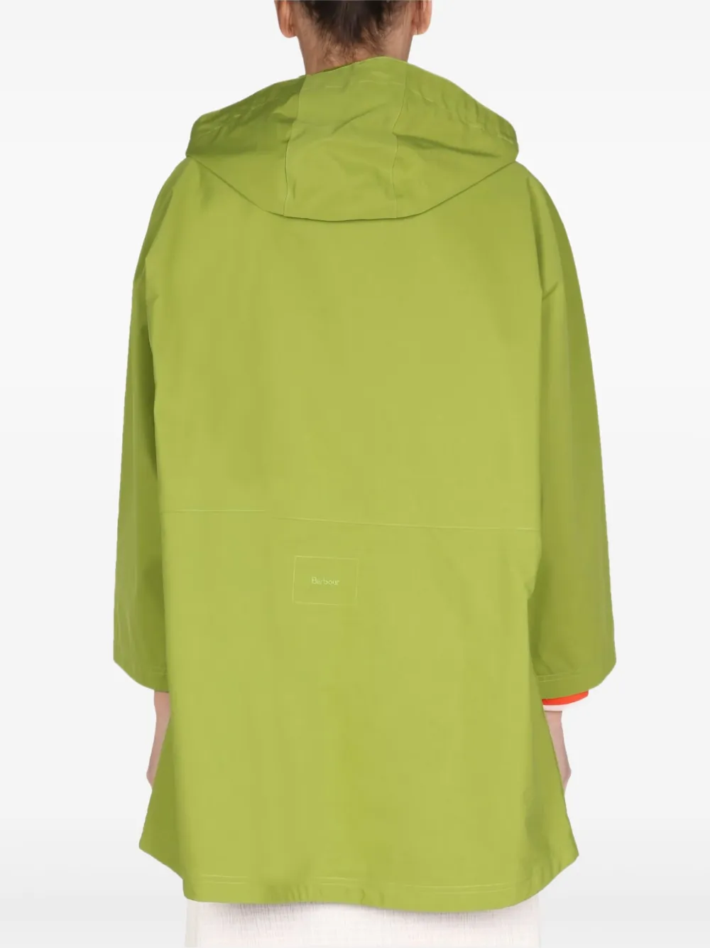 Barbour hooded drawstring jacket Groen