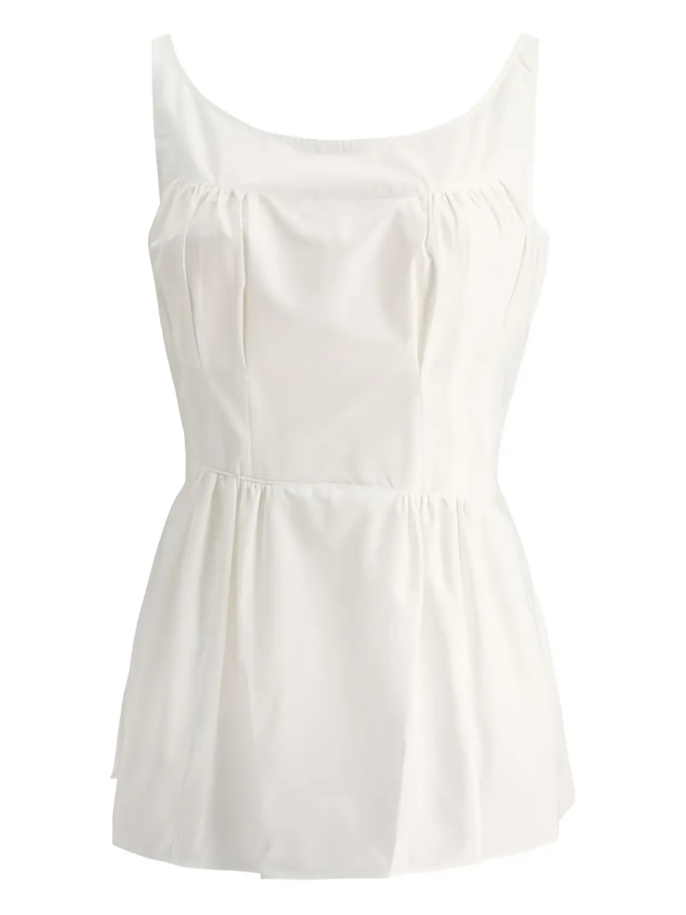 ASPESI sleeveless tie-waist top Wit