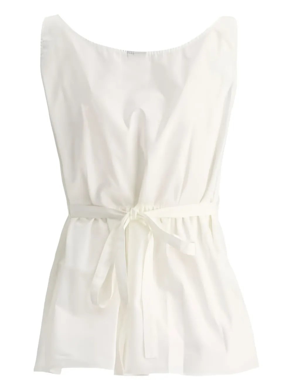 ASPESI sleeveless tie-waist top Wit