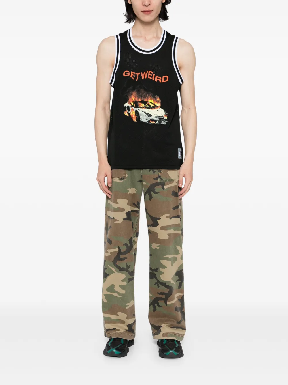 Anti Social Social Club Burnout Basketball top - Zwart