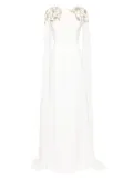 Saiid Kobeisy embellished-crepe kaftan dress - White