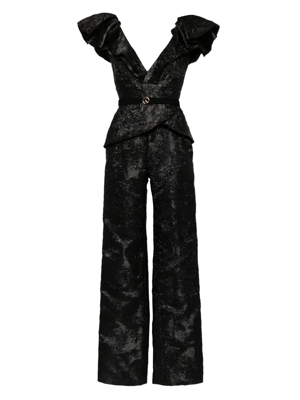 Saiid Kobeisy brocade jumpsuit | Black | Image 1