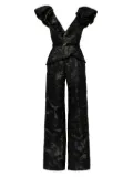 Saiid Kobeisy brocade jumpsuit - Black