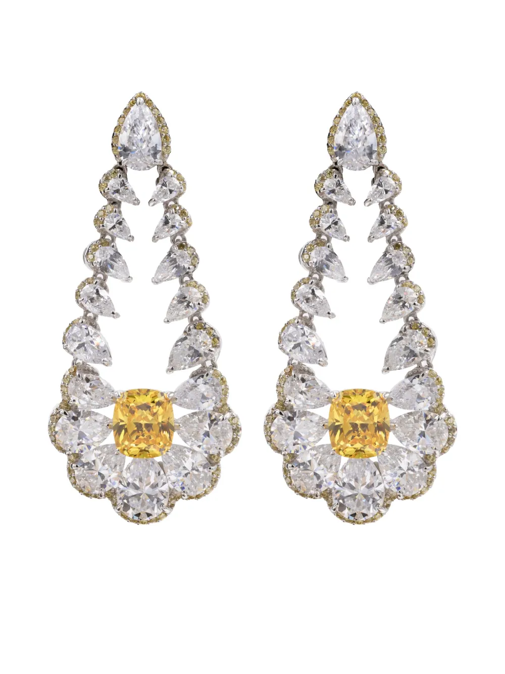 JUWELINA PARIS YELLOW PICARD EARRINGS