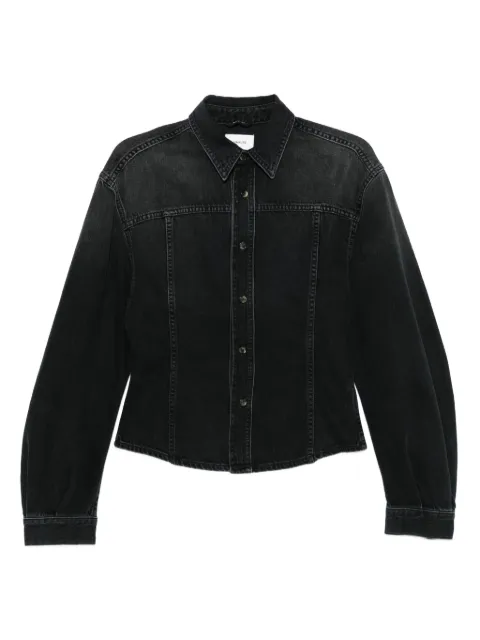 Haikure button-fastening denim jacket