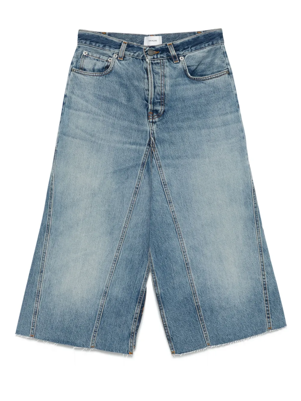Haikure Stacy denim midi-rok Blauw