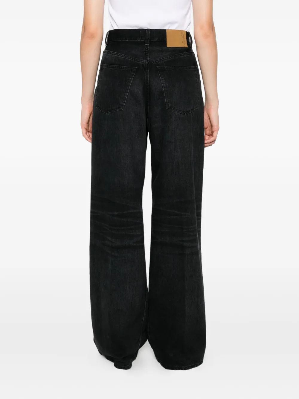 Haikure Candy geplooide jeans L0854 BLACK TENCEL