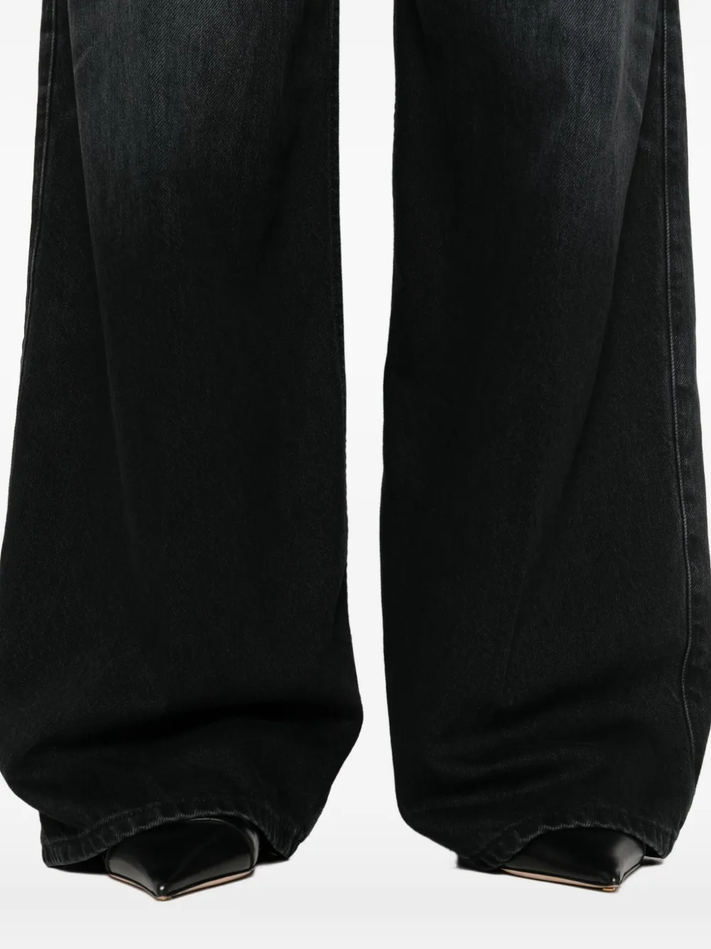 Haikure Candy geplooide jeans L0854 BLACK TENCEL